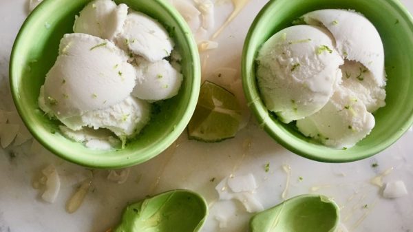 Lime Coconut Sorbet