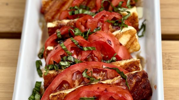 Halloumi Caprese Salad