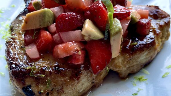 Swordfish with Strawberry Salsa