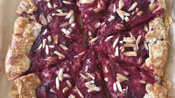 Plum and Almond Crostata